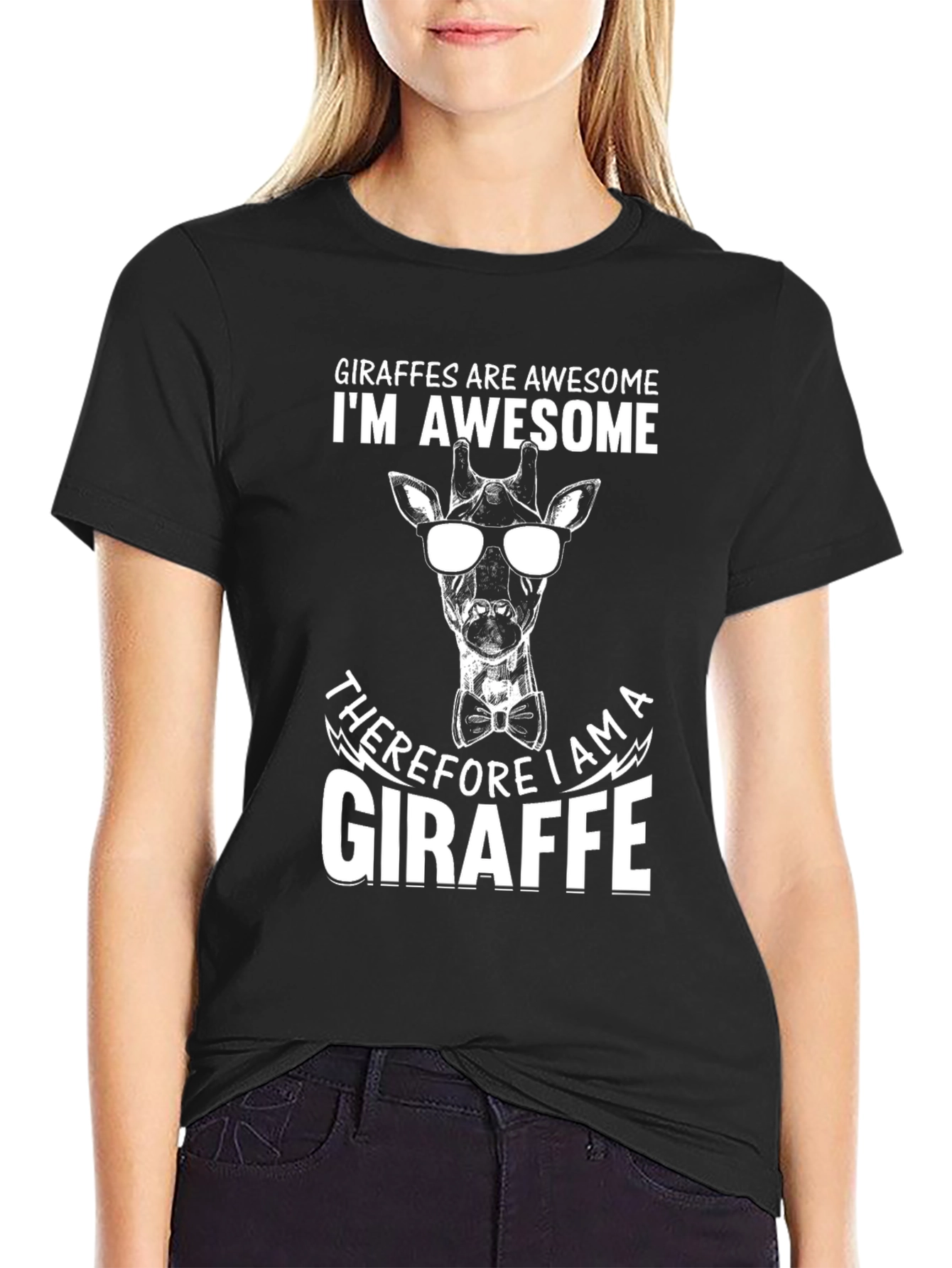 Giraffe Awesome Graphic Tee - Cool Animal Design