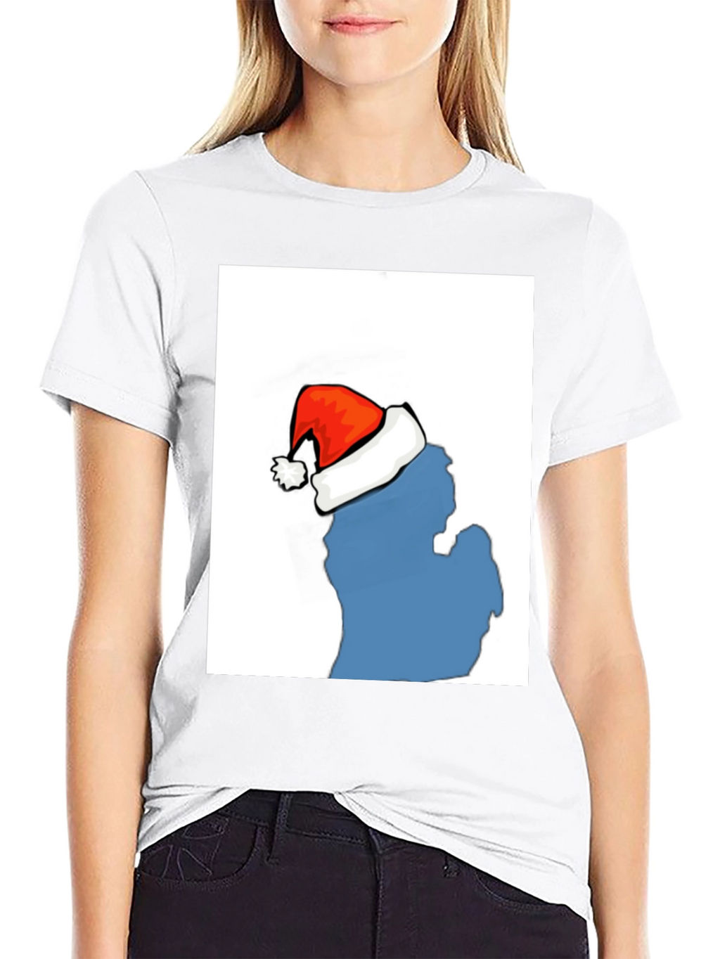 Michigan Santa Hat T-Shirt