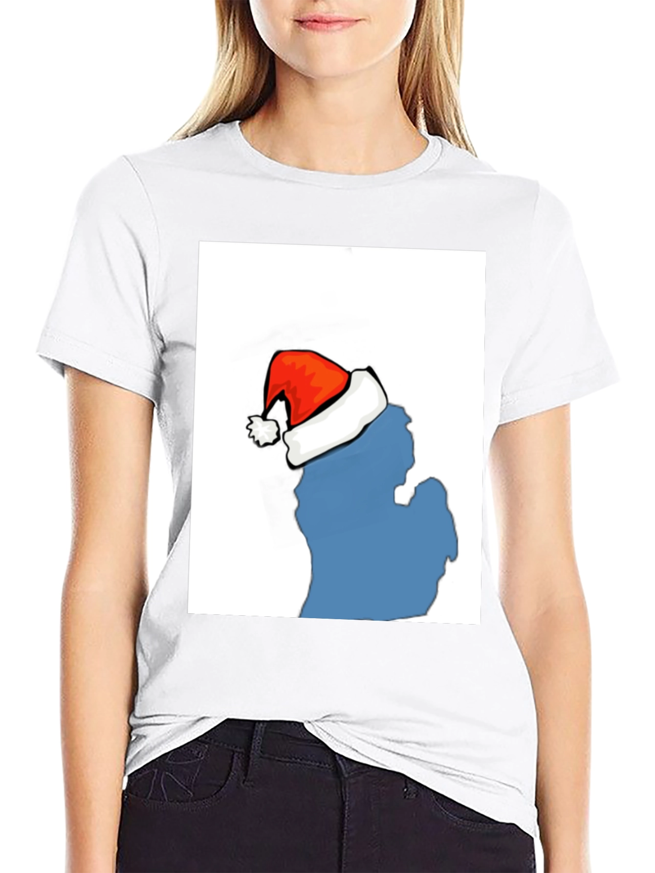 Michigan Santa Hat T-Shirt