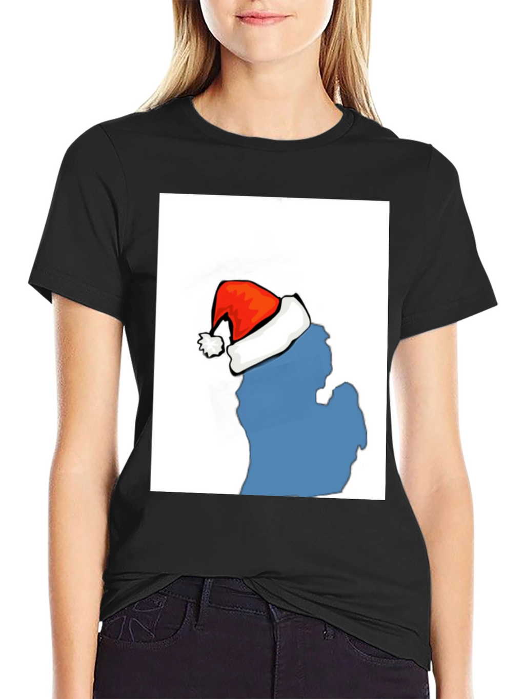 Michigan Santa Hat T-Shirt