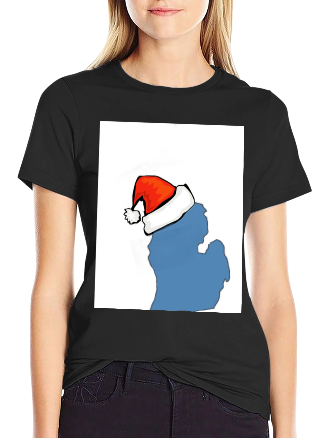 Michigan Santa Hat T-Shirt