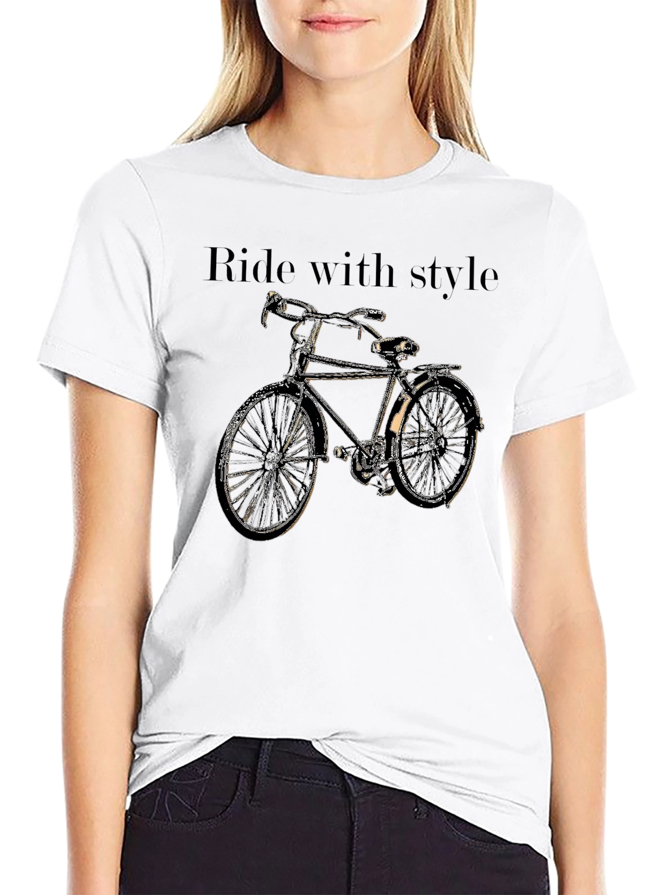 Ride with Style Bicycle Graphic Tee