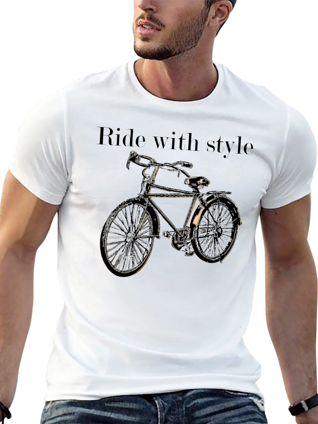 Ride with Style Bicycle Graphic Tee