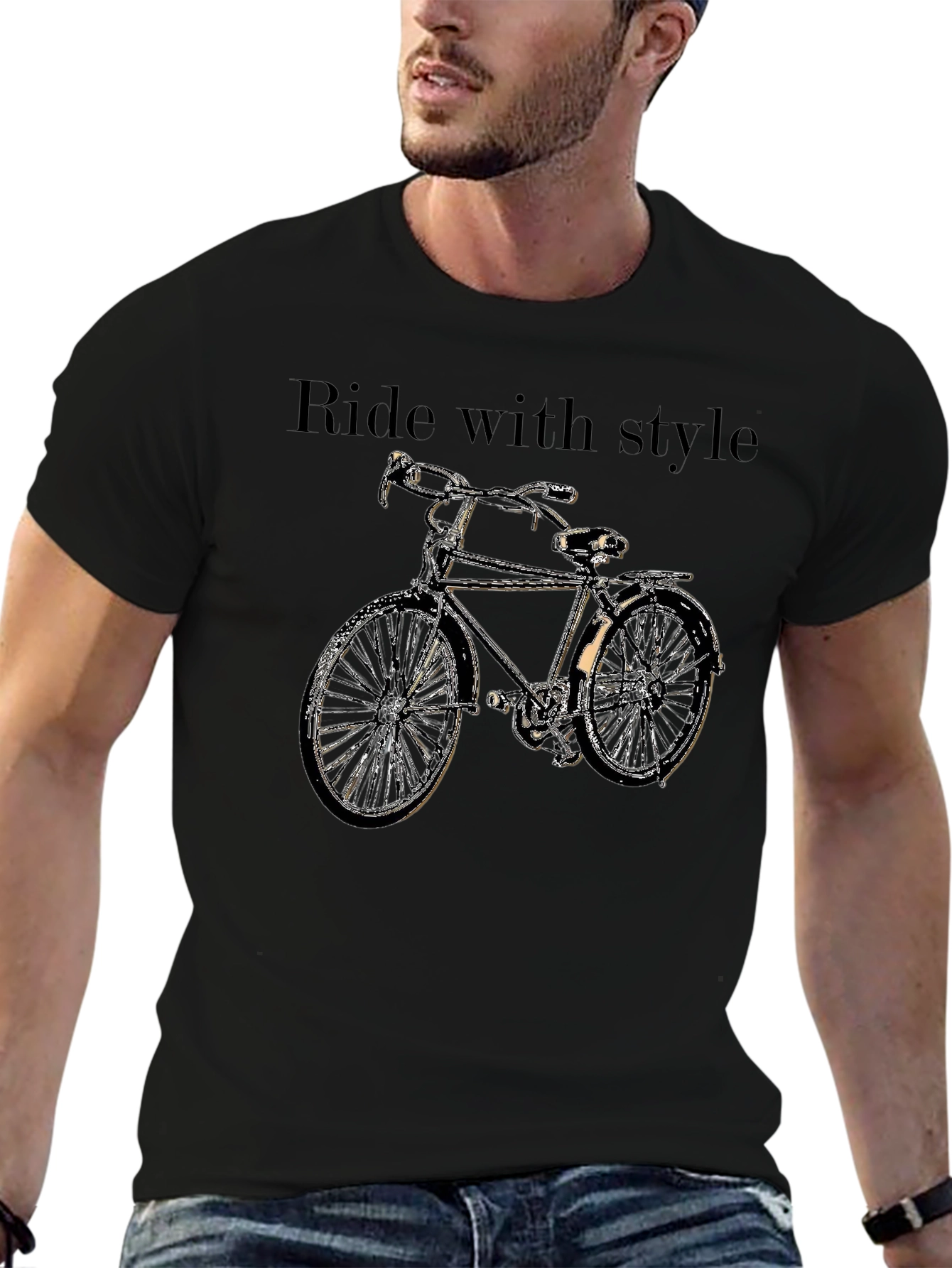 Ride with Style Bicycle Graphic Tee