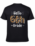 Hello 6th Grade Leopard Print T-Shirt