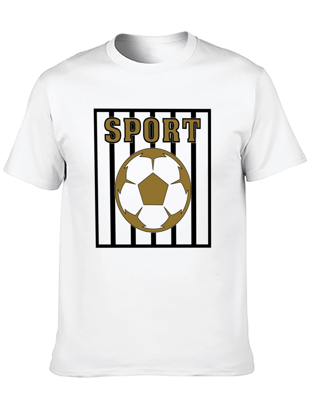 Mens Black Sport Soccer Graphic Tee