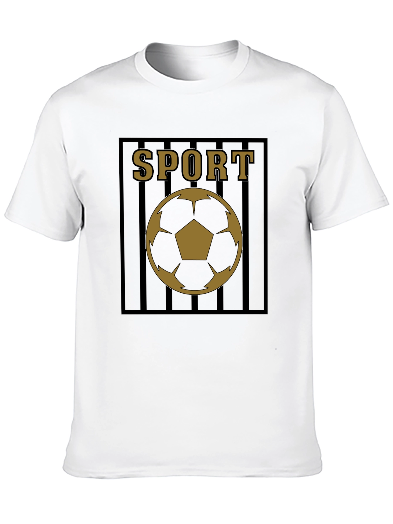 Mens Black Sport Soccer Graphic Tee