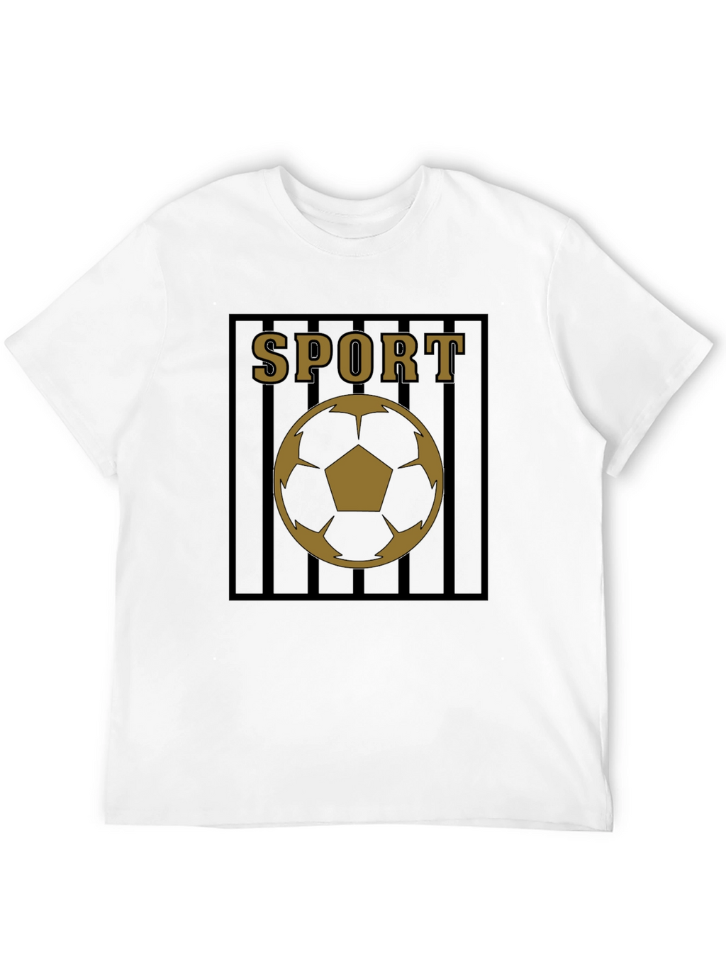 Mens Black Sport Soccer Graphic Tee