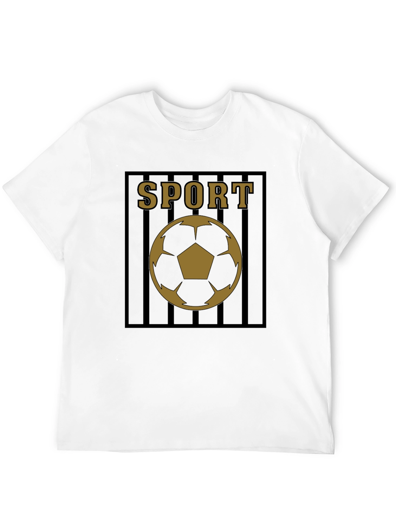Mens Black Sport Soccer Graphic Tee