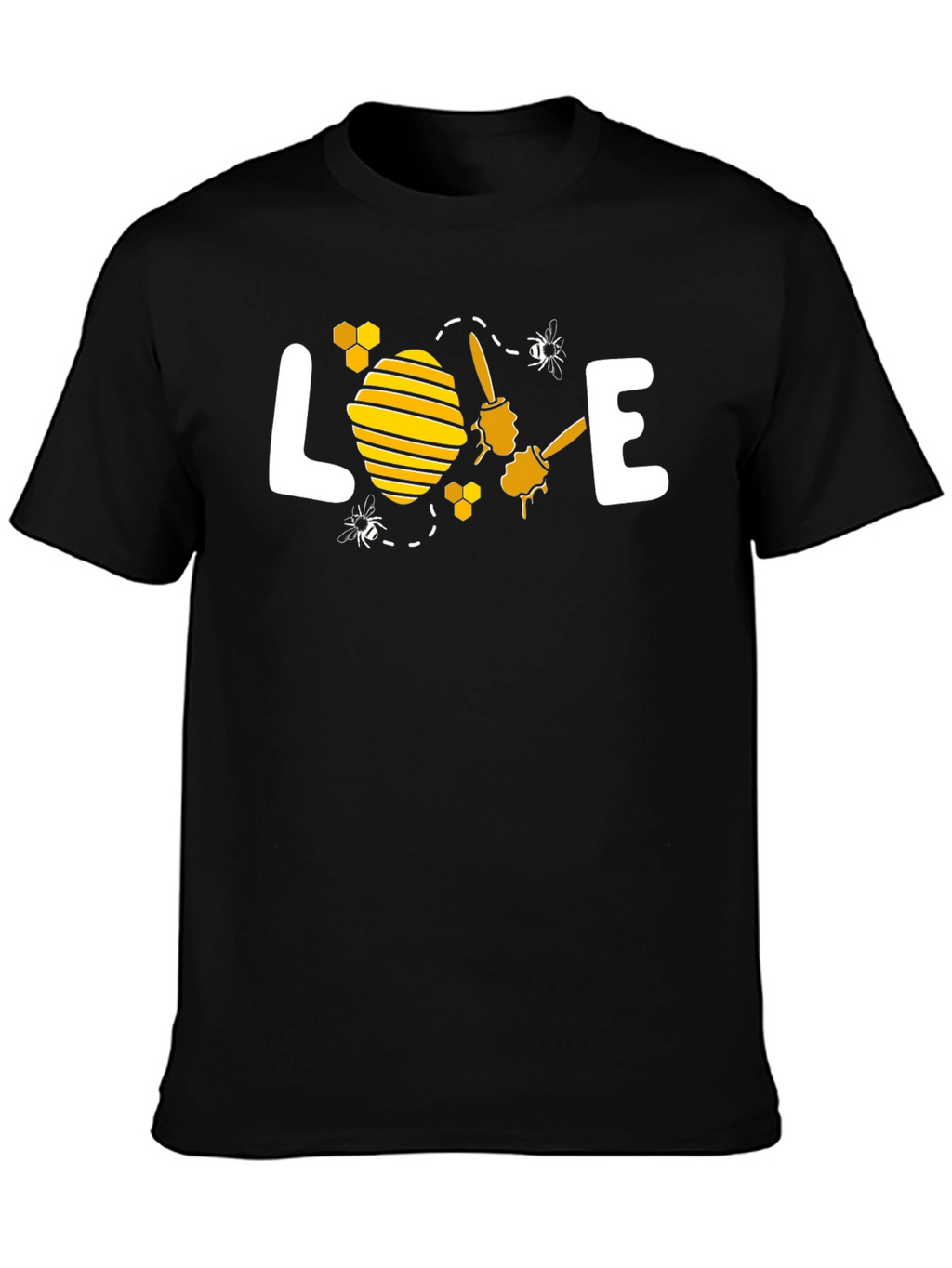 Bee Loved Graphic T-Shirt - Black Cotton Tee
