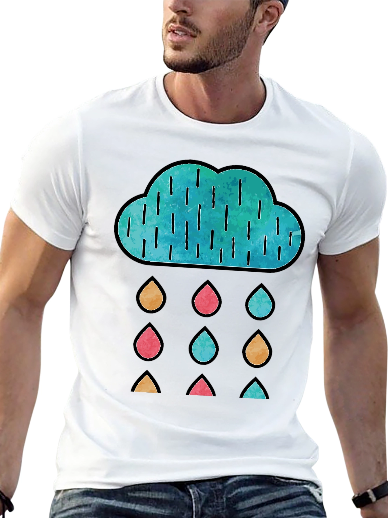 Rainy Day Cloud Graphic Tee