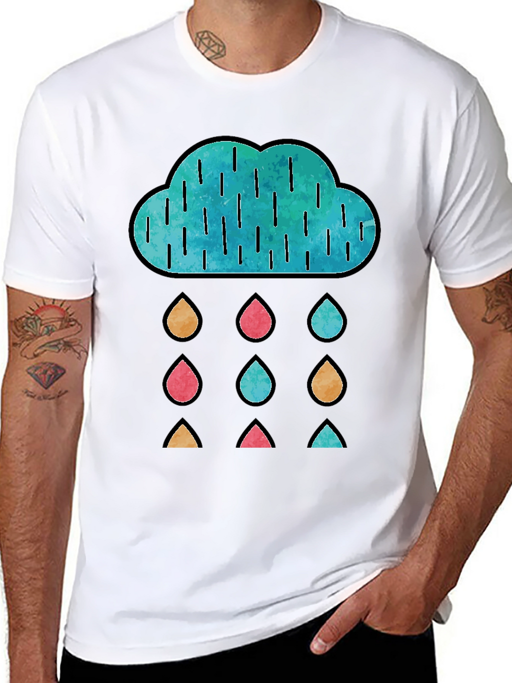 Rainy Day Cloud Graphic Tee