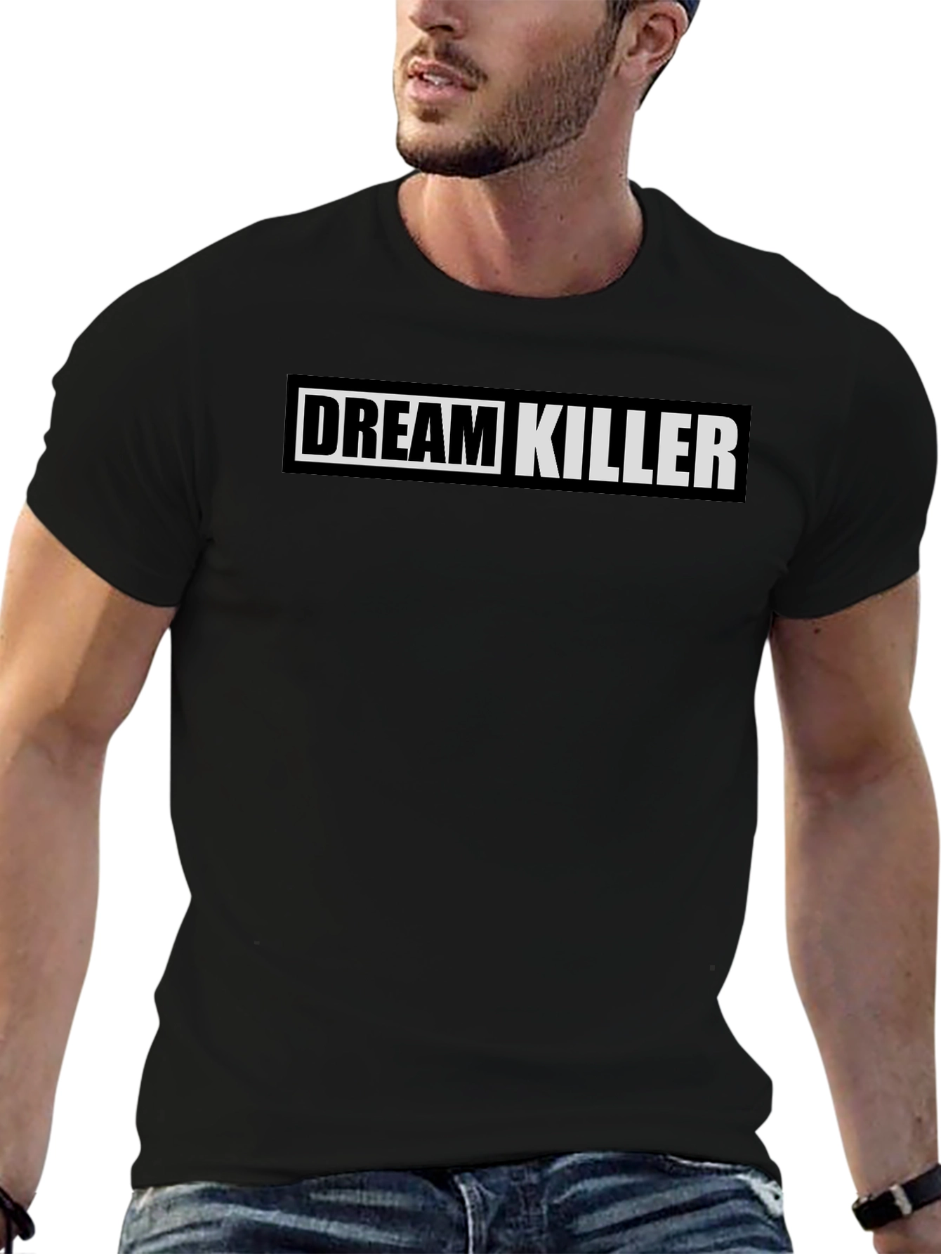 Dream Killer Black Graphic Print Tee