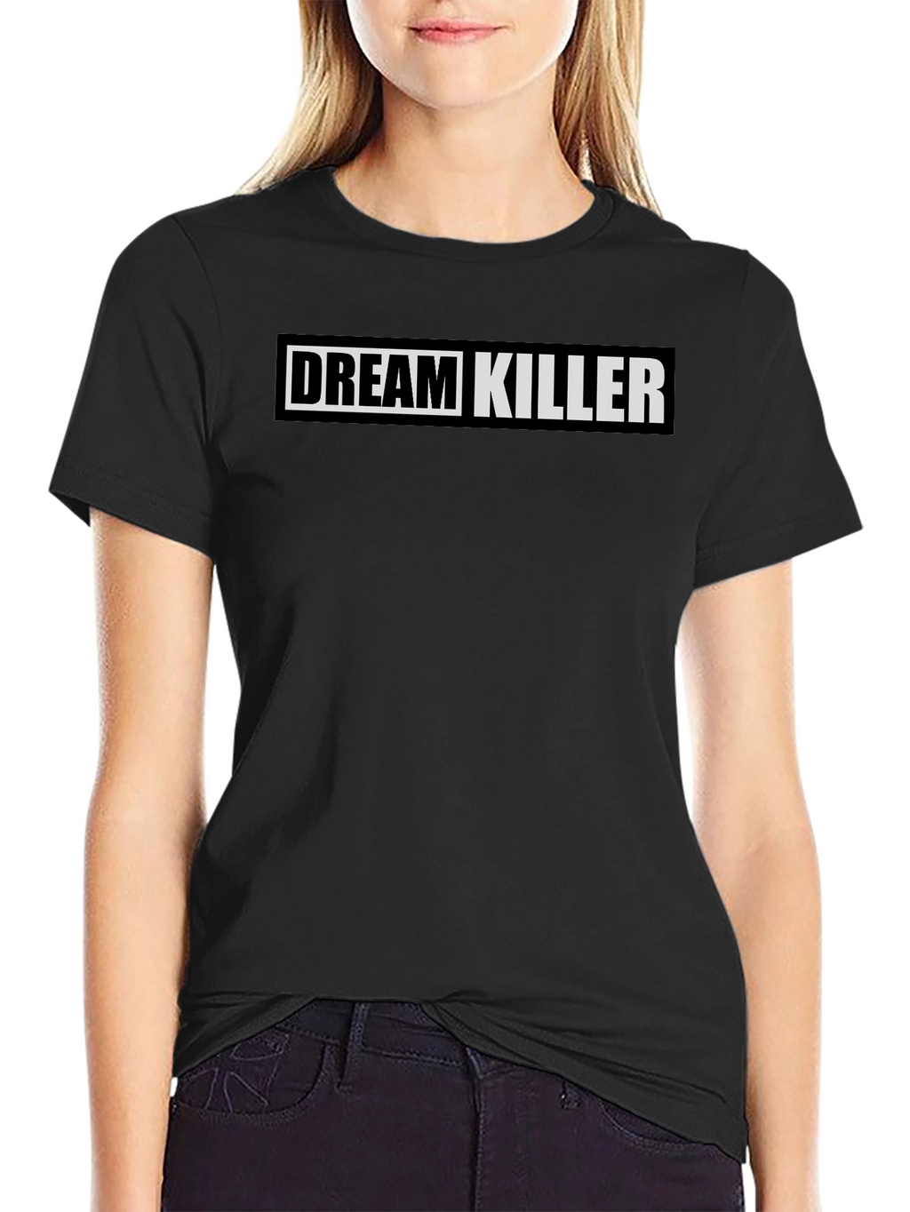 Dream Killer Black Graphic Print Tee