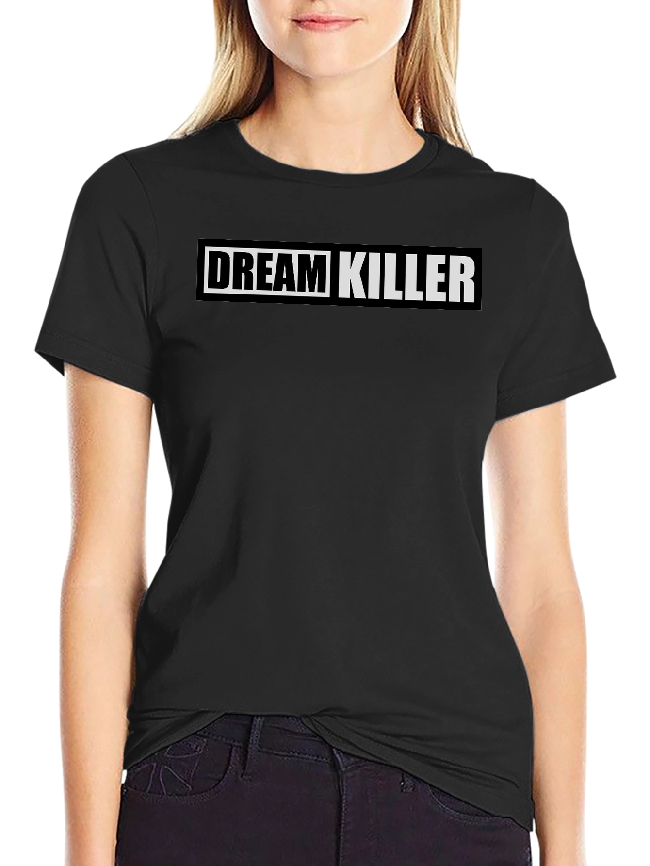Dream Killer Black Graphic Print Tee