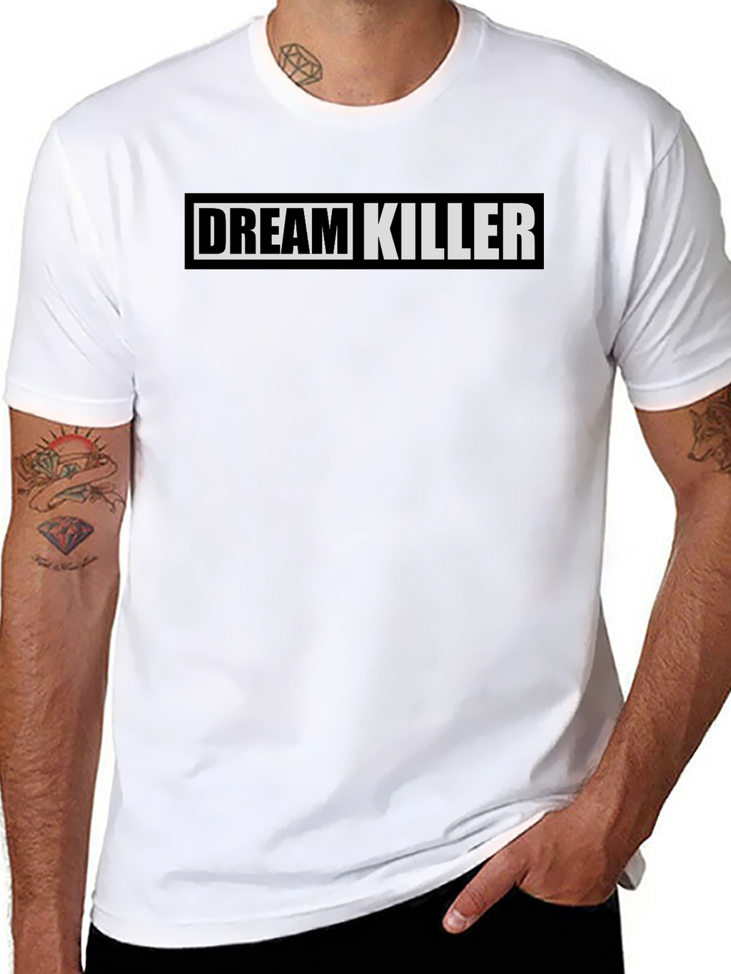 Dream Killer Black Graphic Print Tee