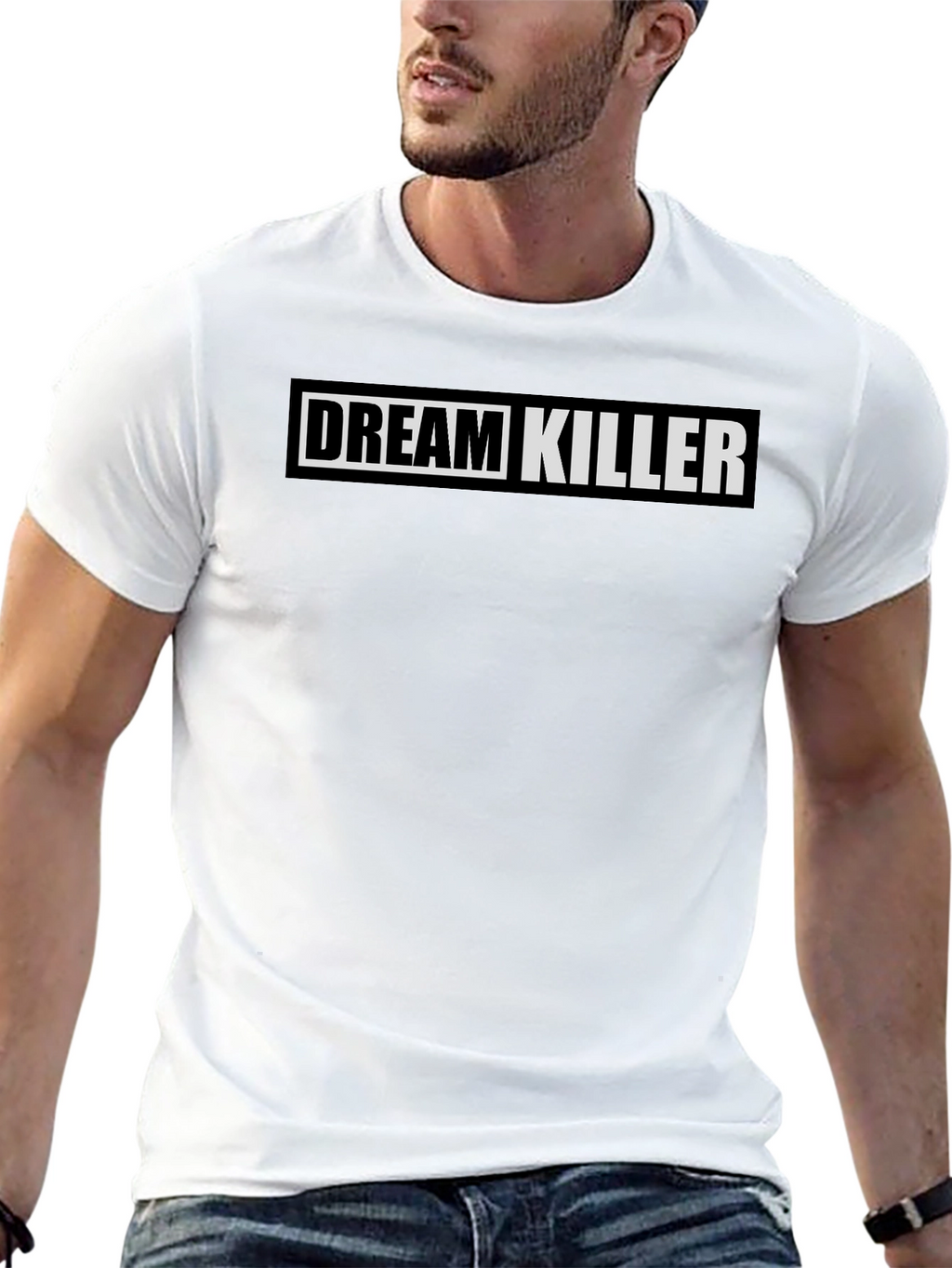 Dream Killer Black Graphic Print Tee