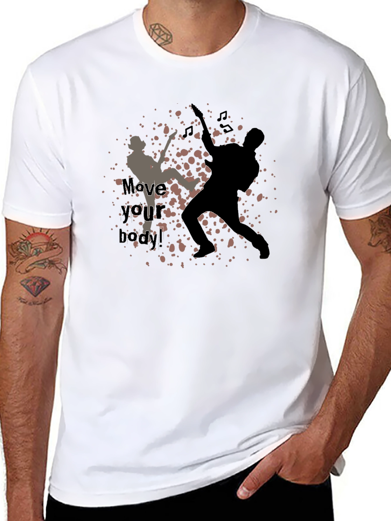 Move Your Body! Graphic Print T-Shirt