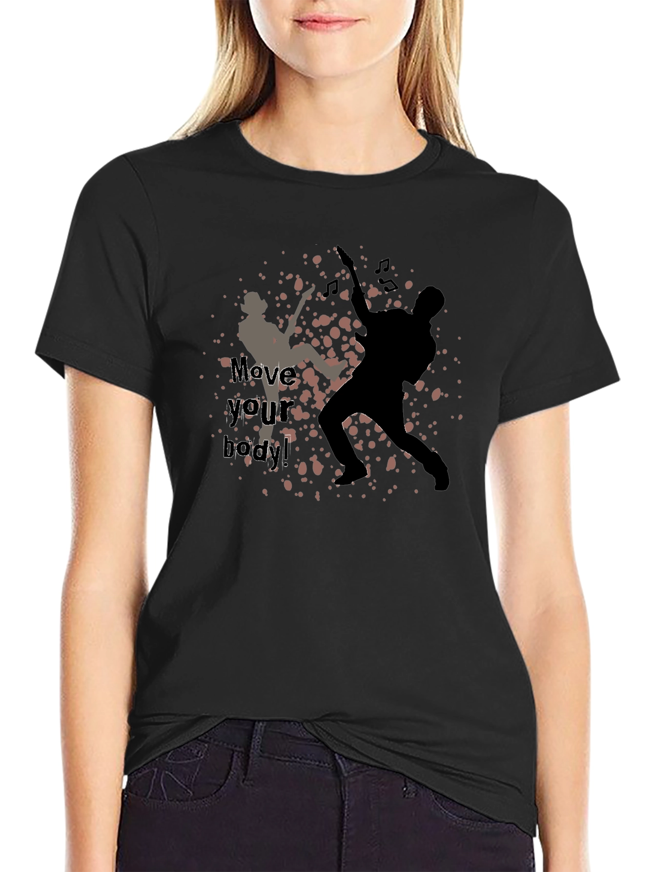 Move Your Body! Graphic Print T-Shirt