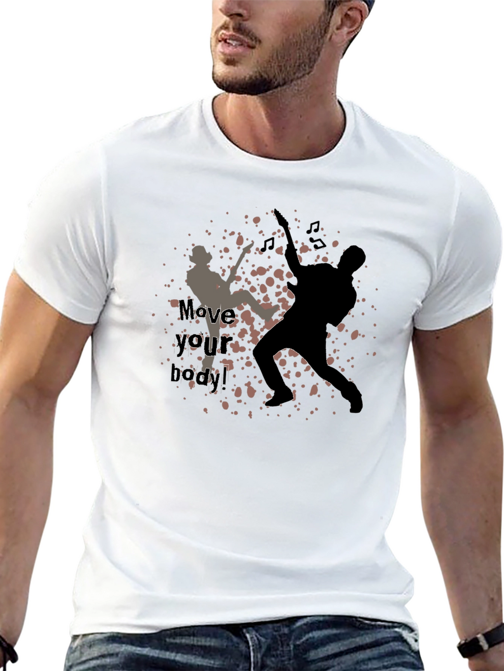 Move Your Body! Graphic Print T-Shirt