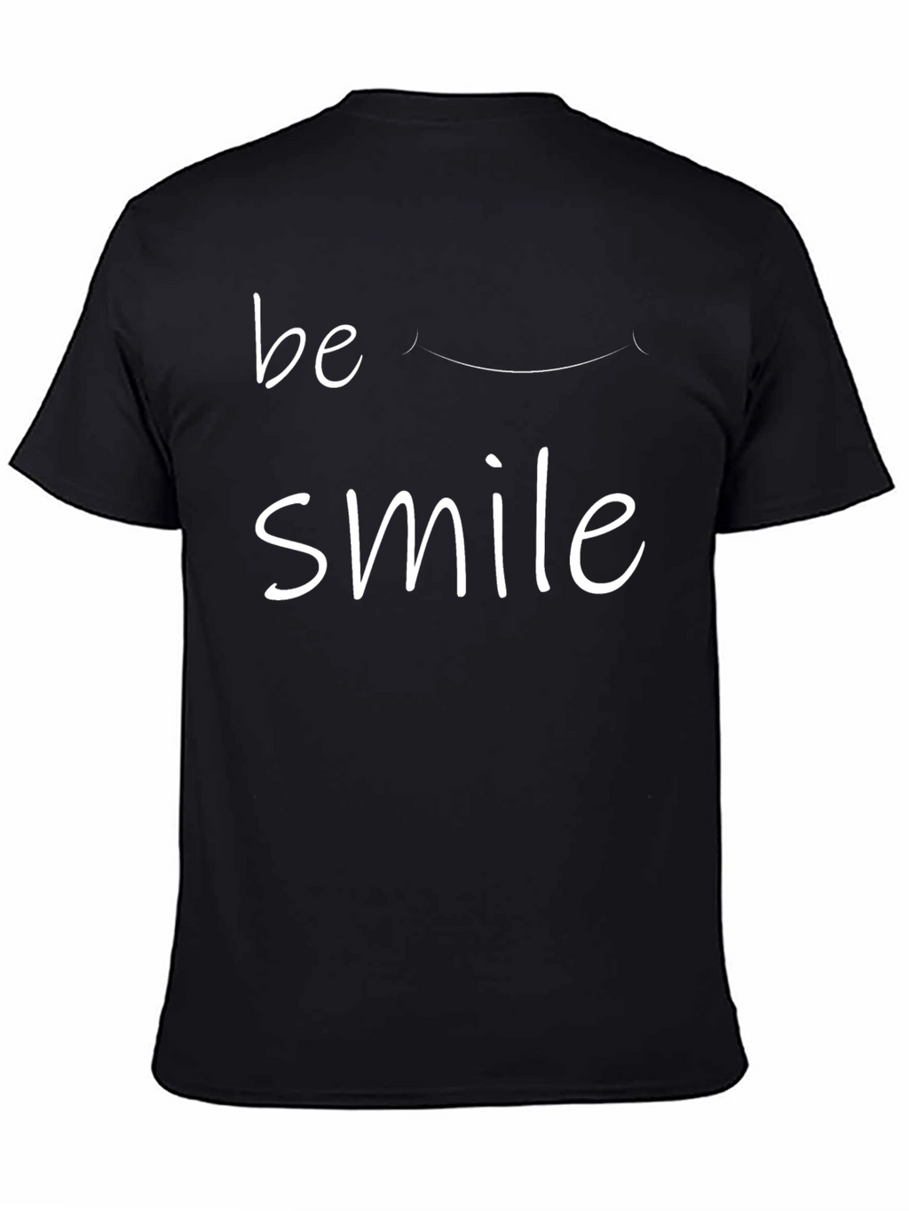 Be Smile T-Shirt - Mens Black Graphic Tee