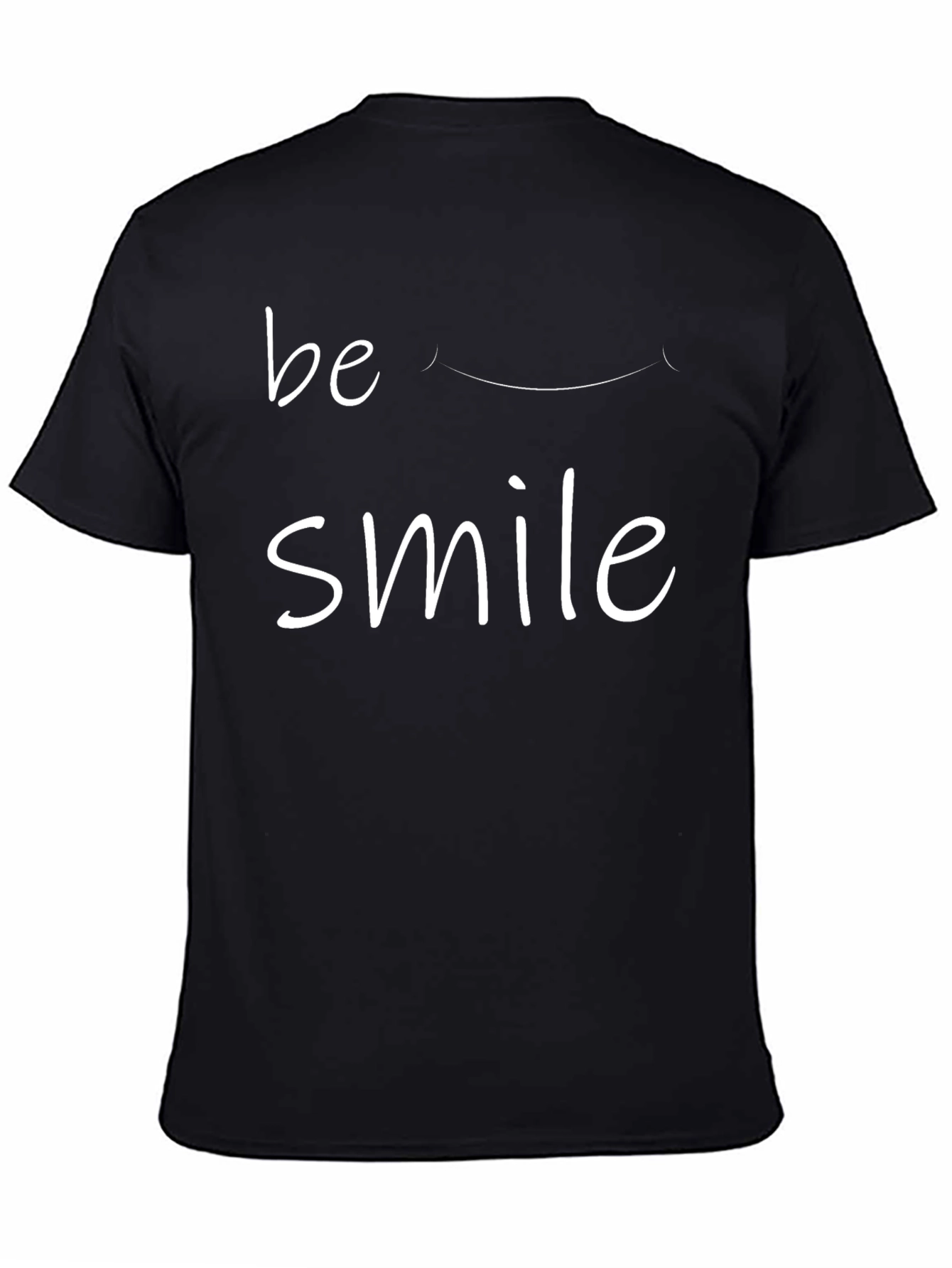 Be Smile T-Shirt - Mens Black Graphic Tee