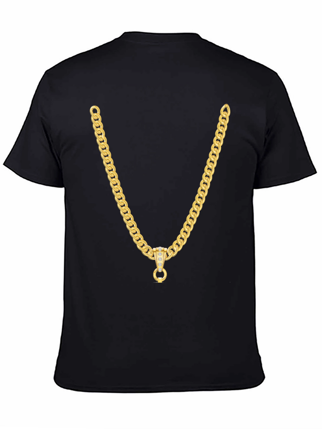 Gold Chain Graphic Tee - Stylish Casual Wear