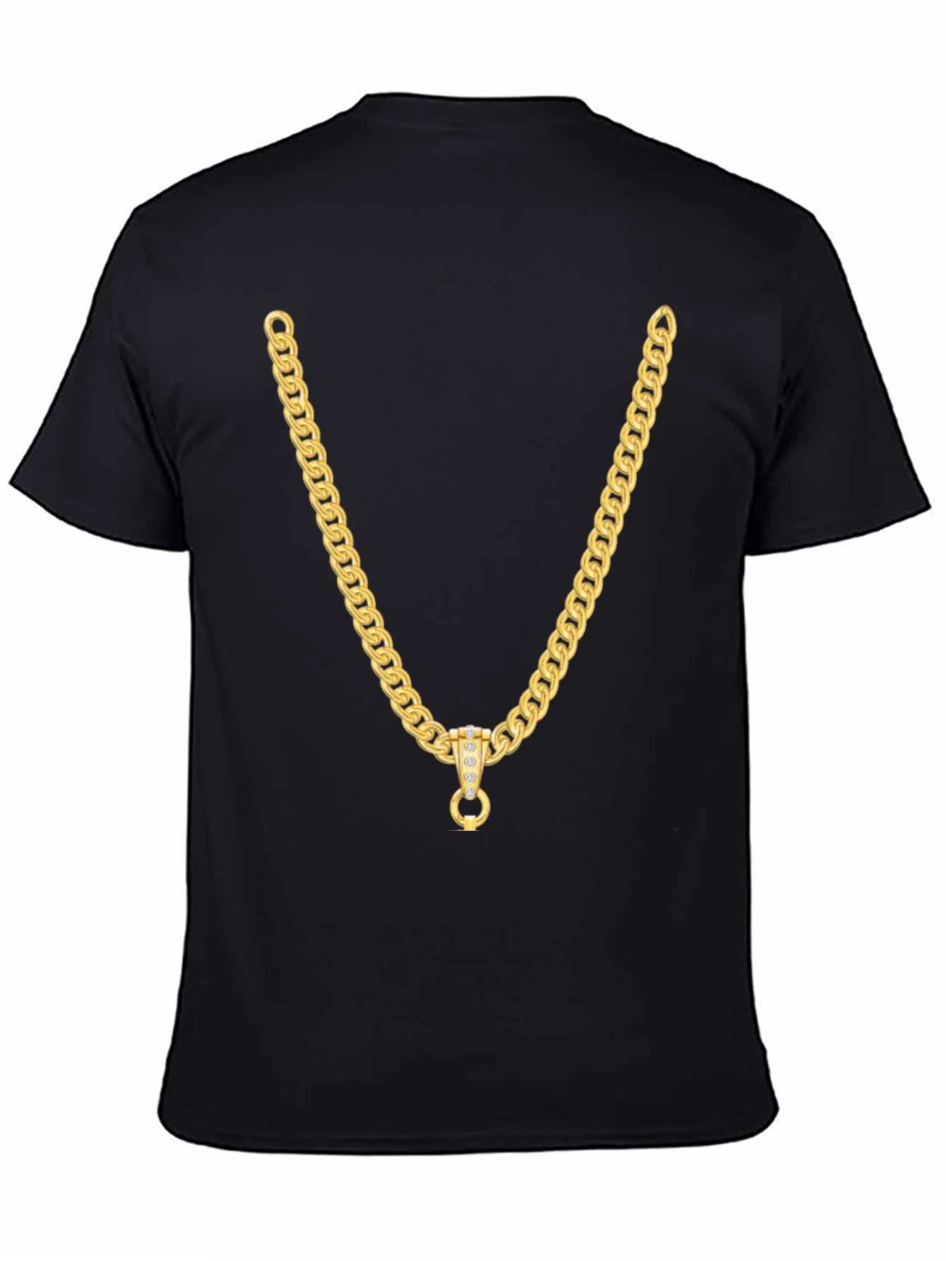 Gold Chain Graphic Tee - Stylish Casual Wear