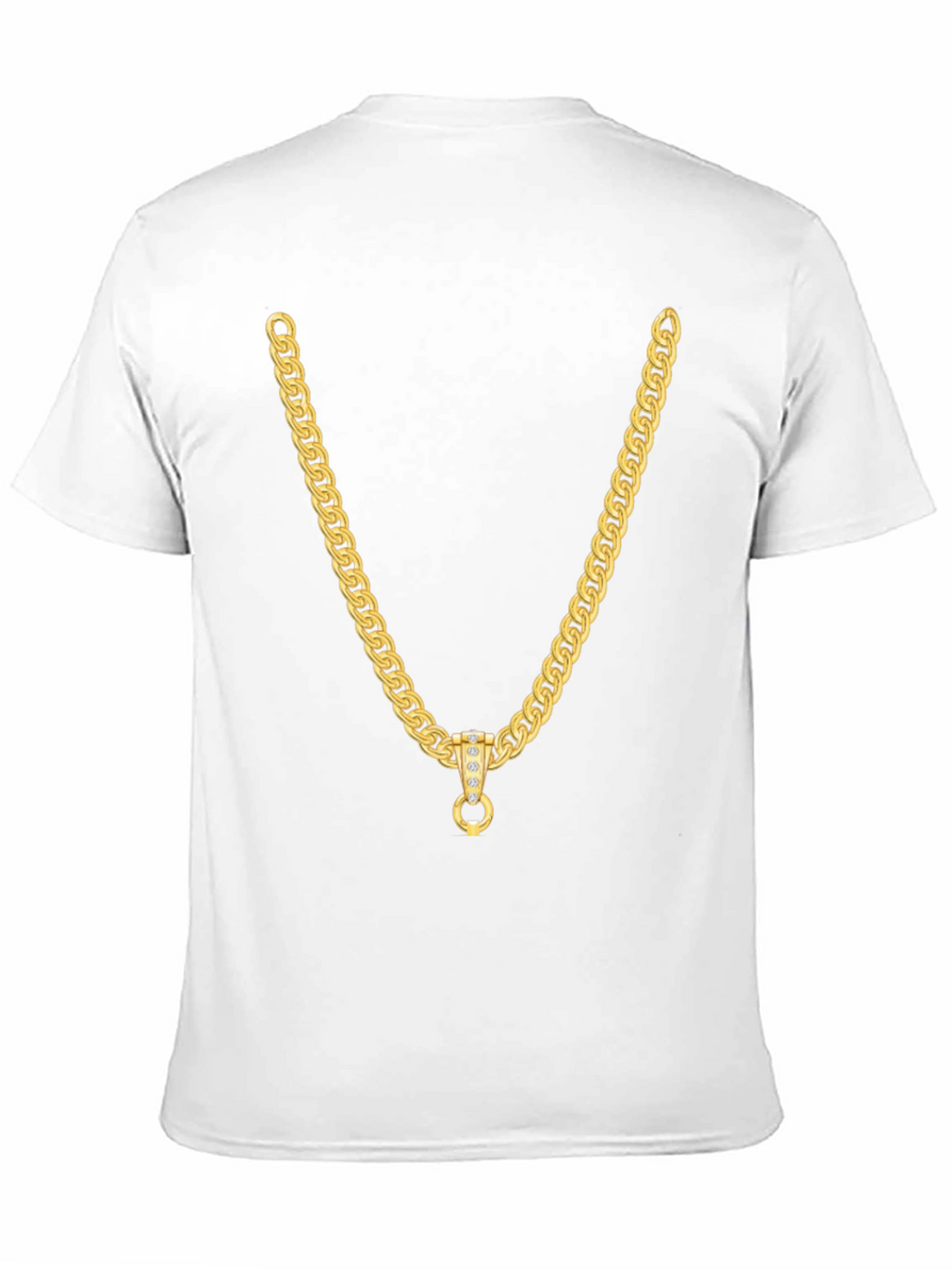 Gold Chain Graphic Tee - Stylish Casual Wear