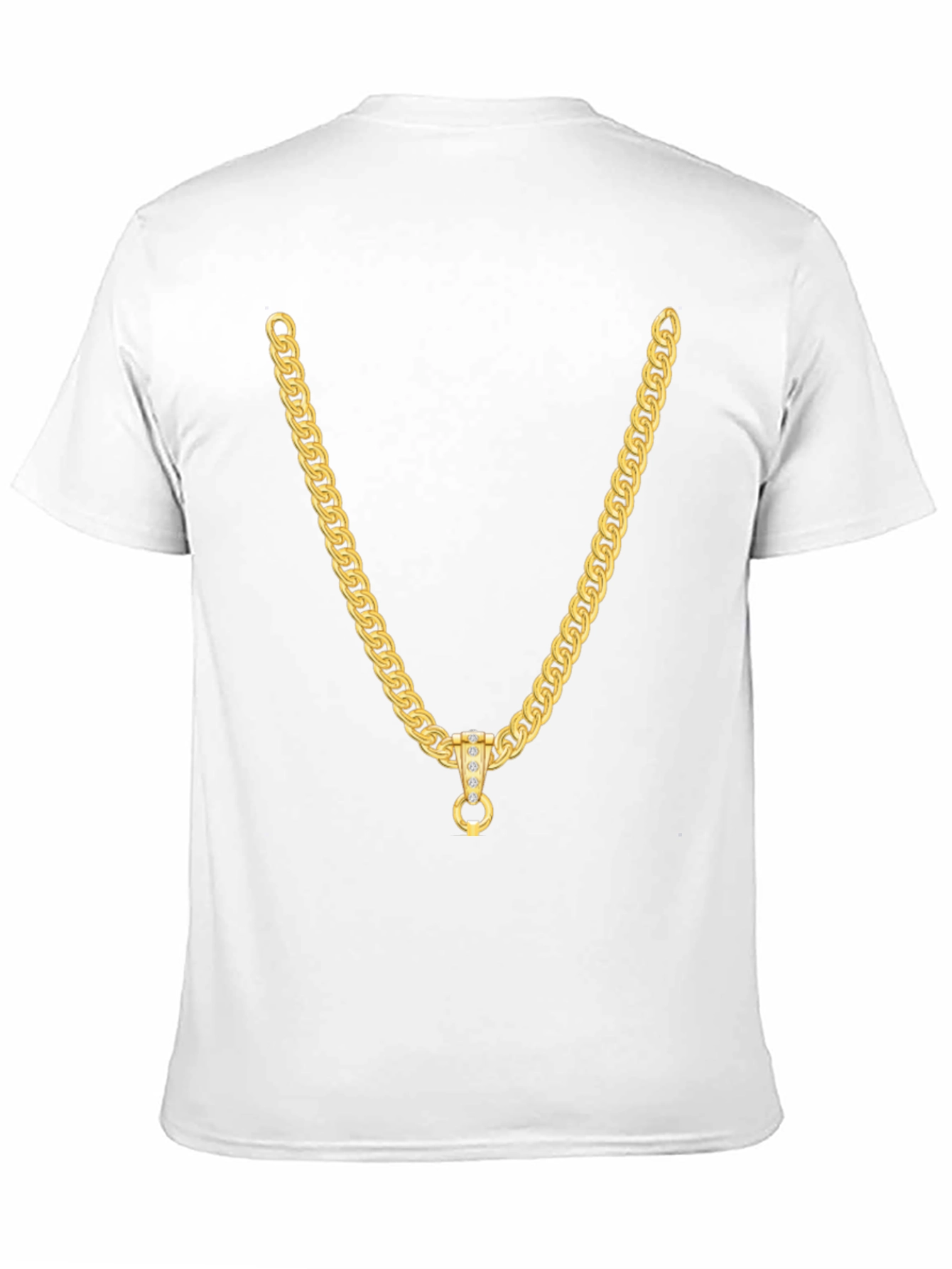 Gold Chain Graphic Tee - Stylish Casual Wear