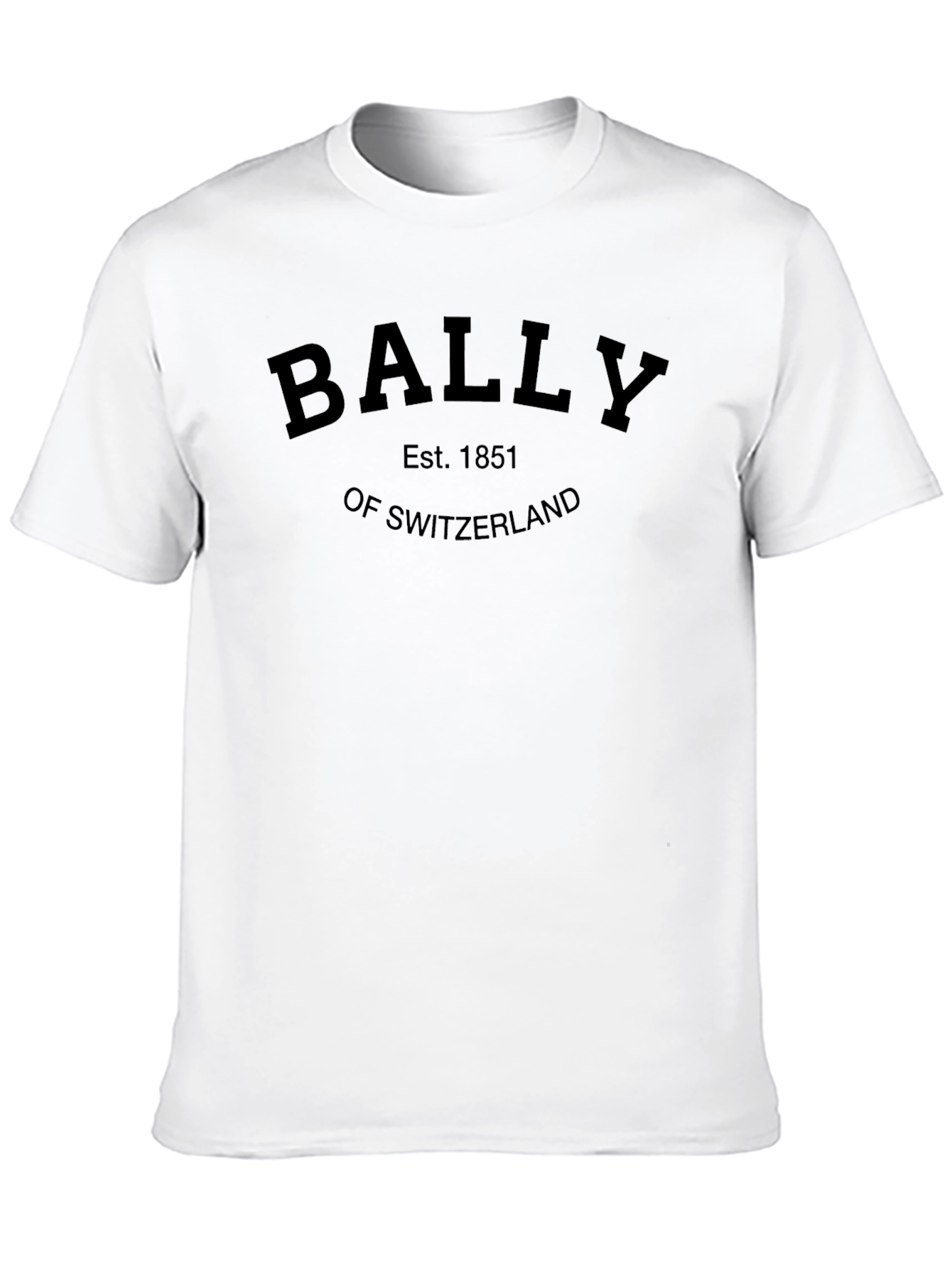 BALLY Est. 1851 Switzerland Black Graphic T-Shirt