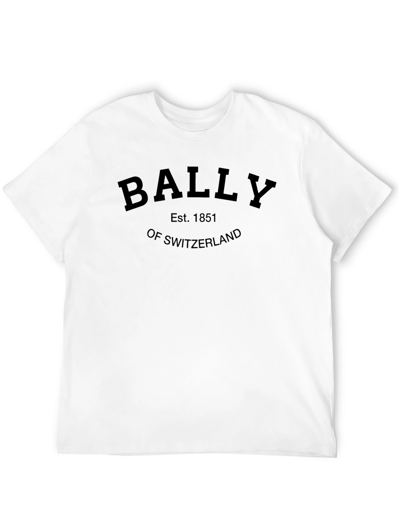 BALLY Est. 1851 Switzerland Black Graphic T-Shirt