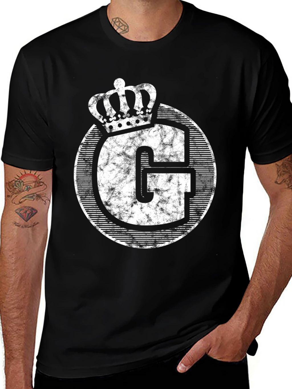 Crowned Initial G Graphic Tee