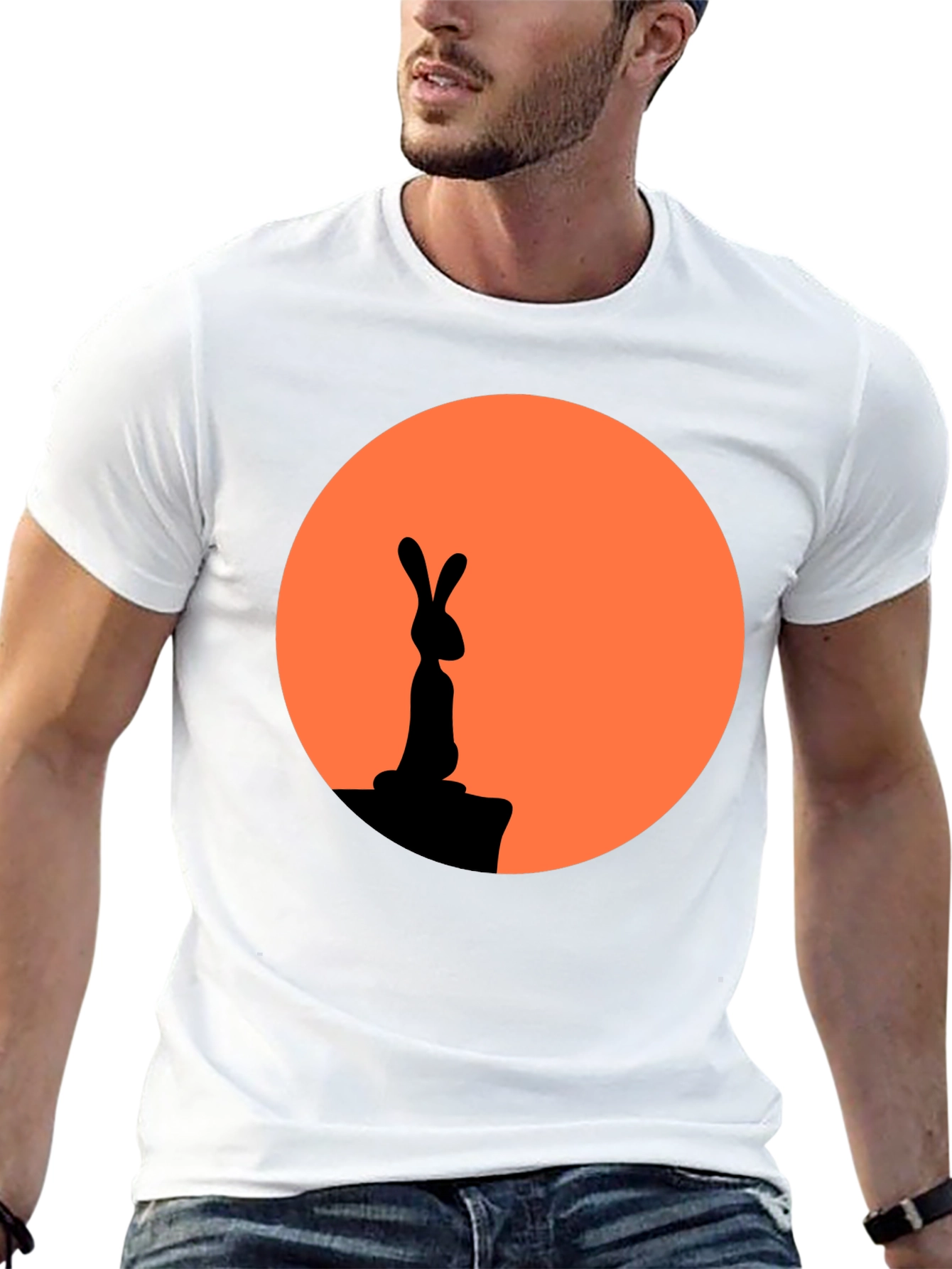 Rabbit Silhouette Graphic Tee