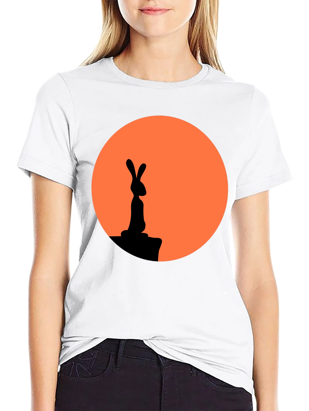 Rabbit Silhouette Graphic Tee