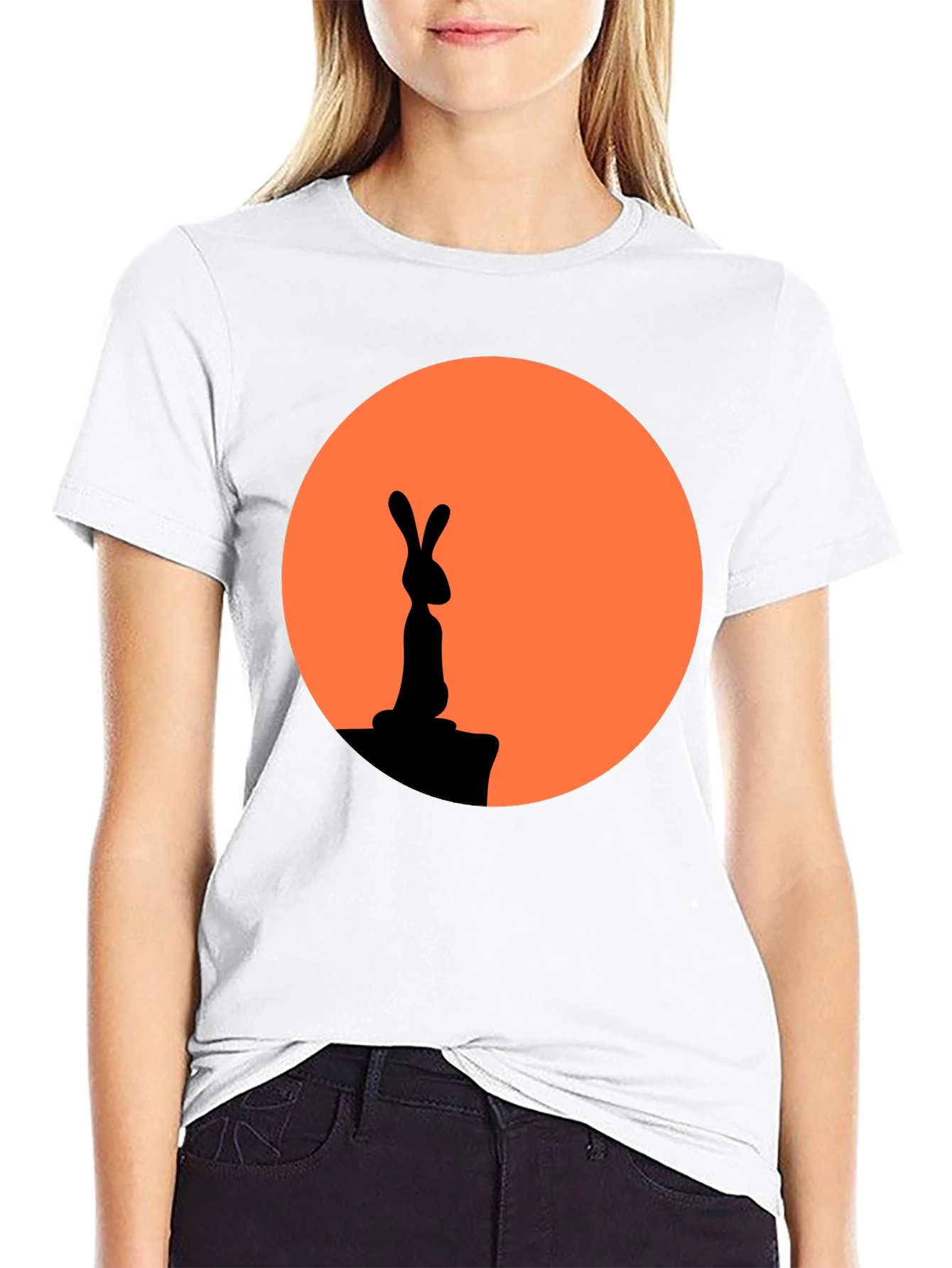 Rabbit Silhouette Graphic Tee