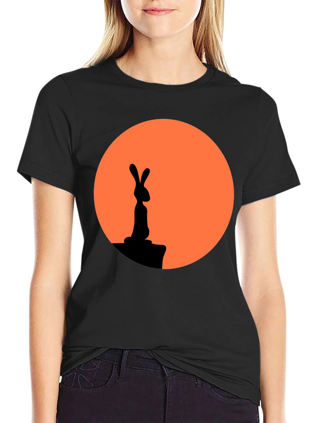 Rabbit Silhouette Graphic Tee