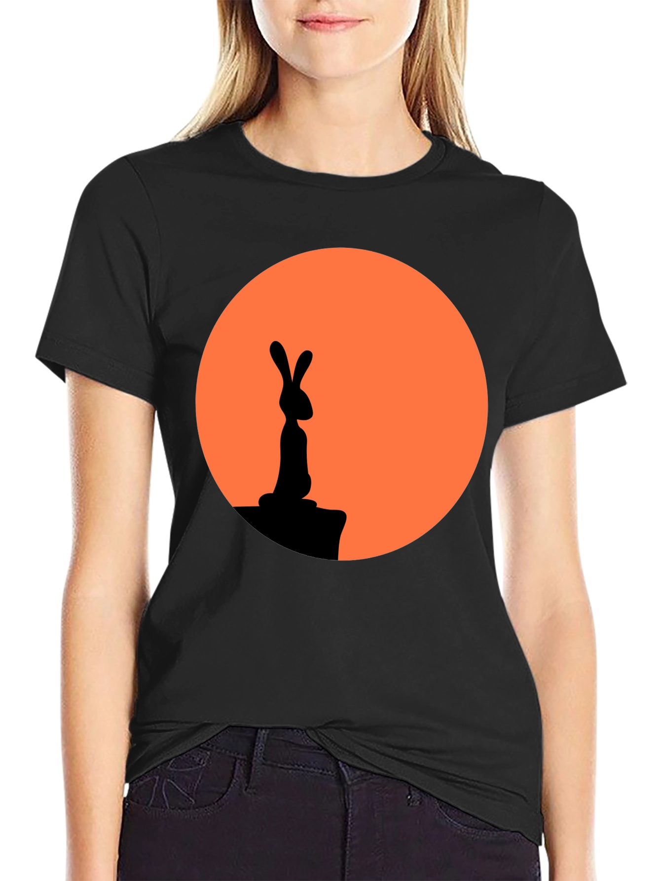 Rabbit Silhouette Graphic Tee