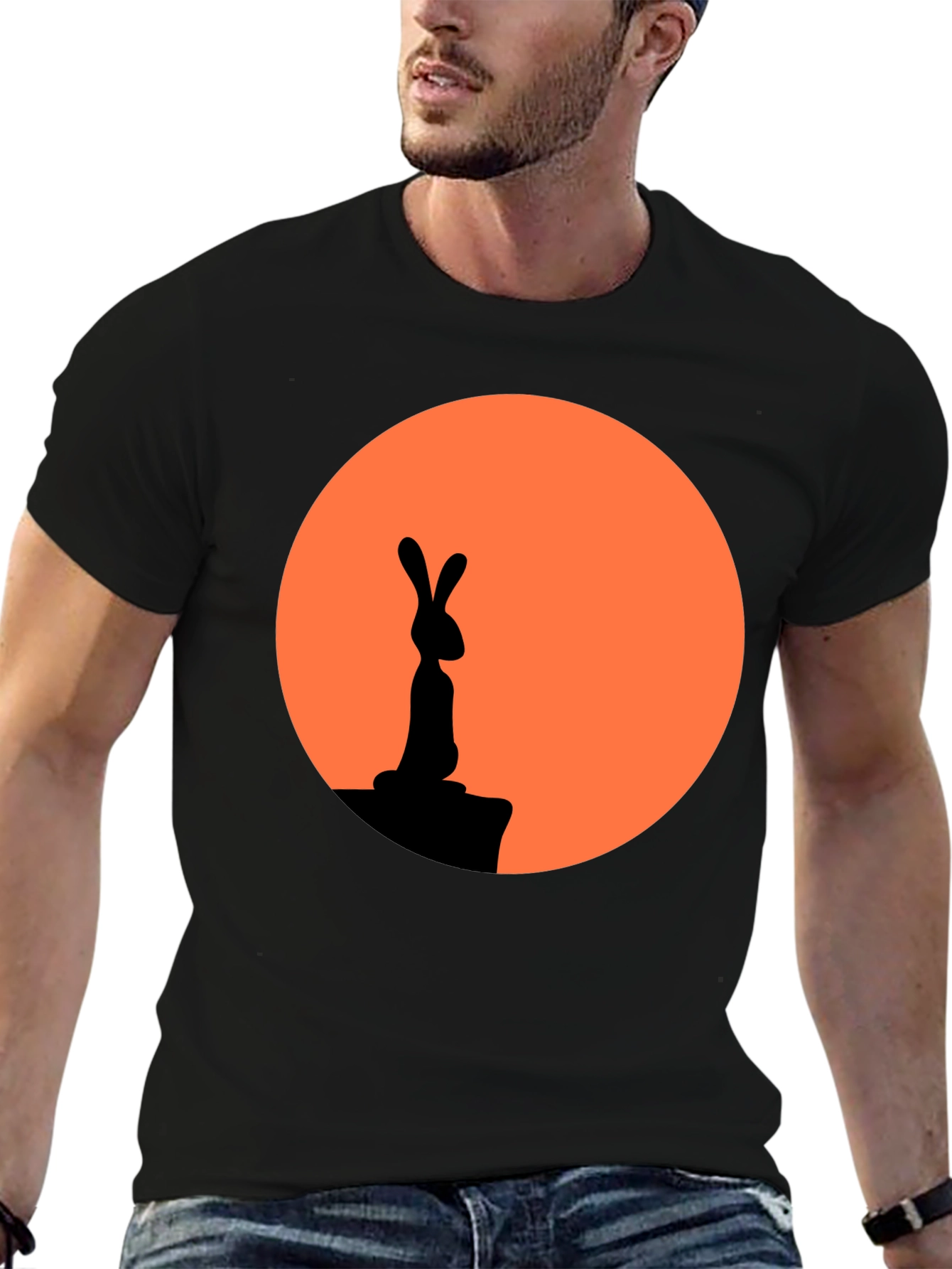 Rabbit Silhouette Graphic Tee