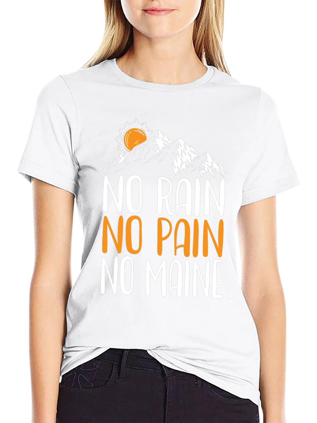 No Rain No Pain No Maine Graphic Tee