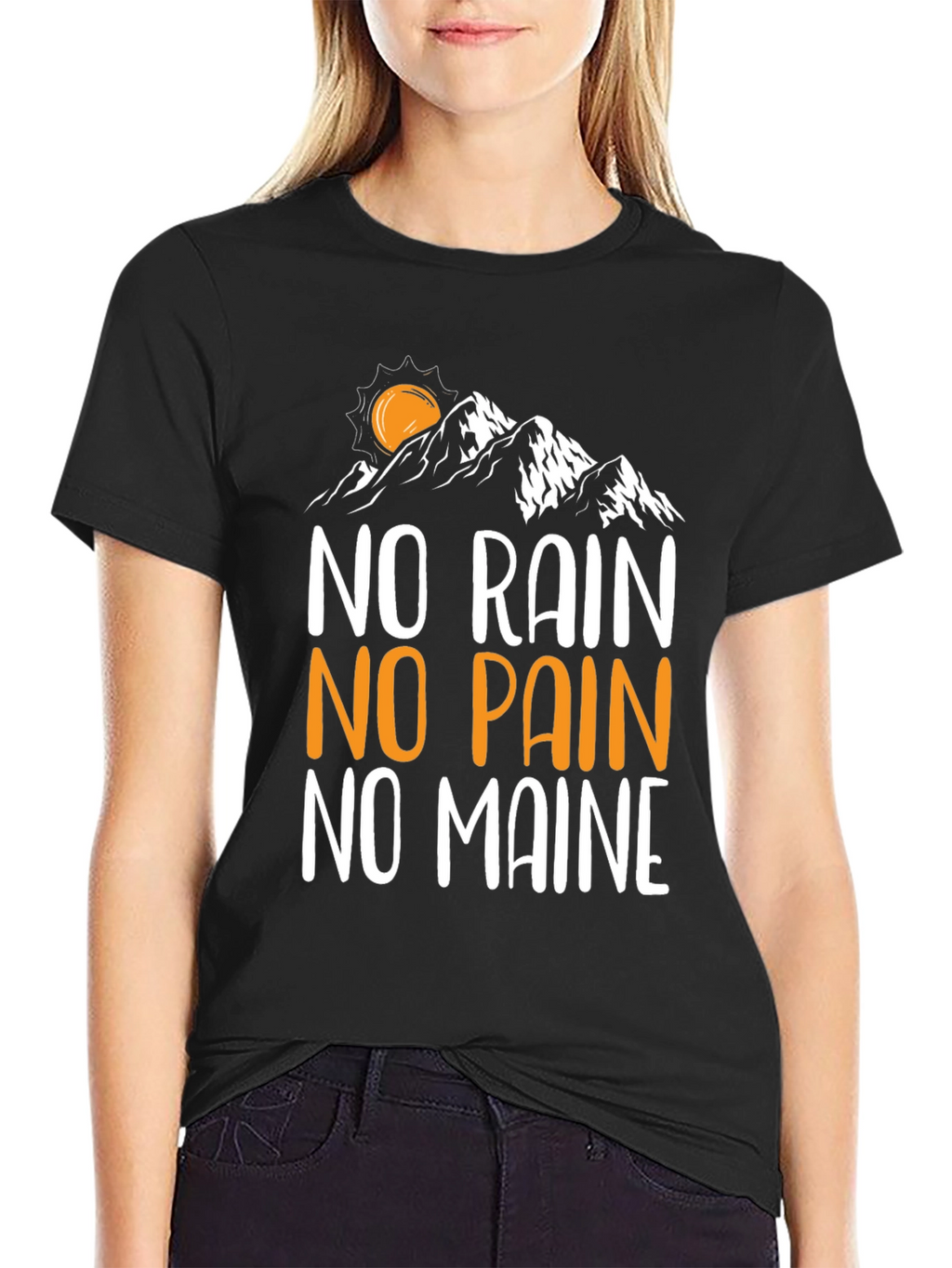 No Rain No Pain No Maine Graphic Tee