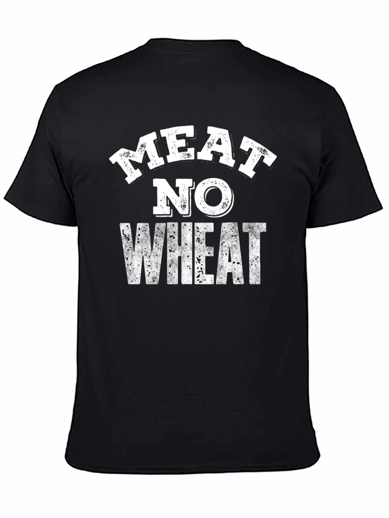 Meat No Wheat Graphic Tee - Black T-Shirt