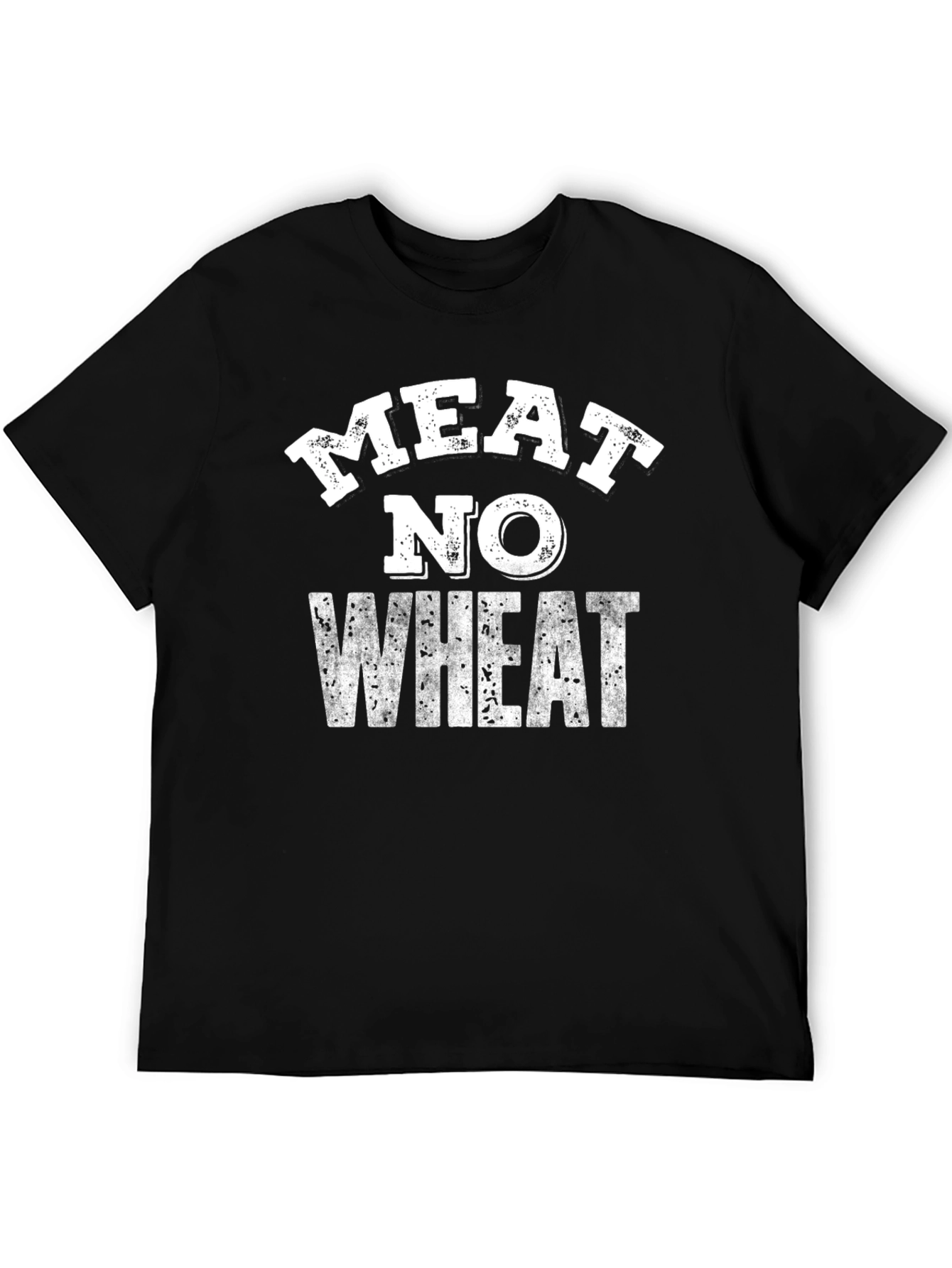 Meat No Wheat Graphic Tee - Black T-Shirt