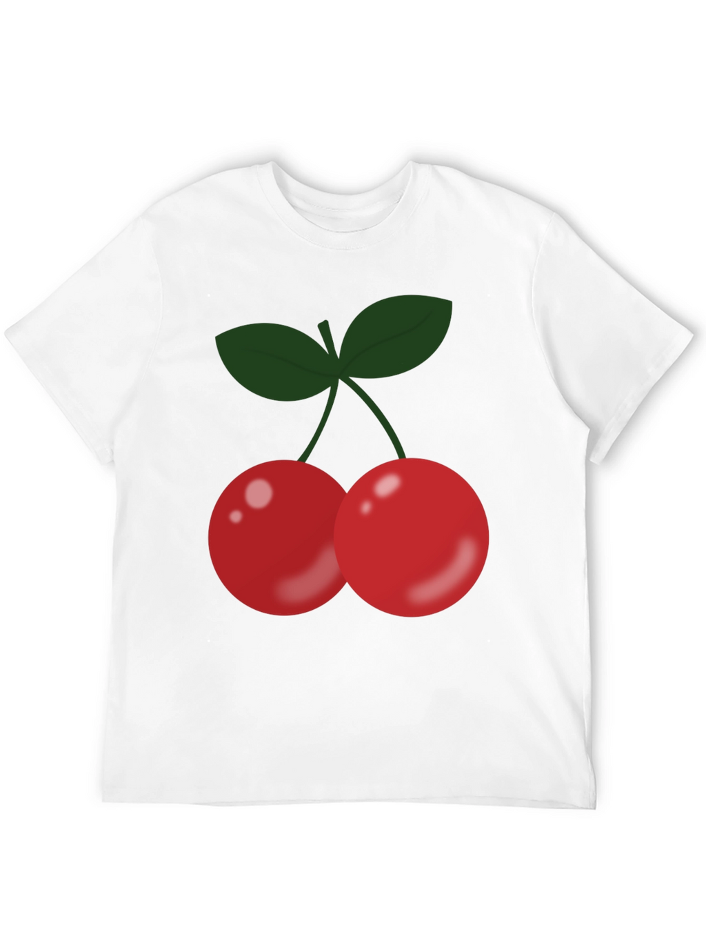 Cherry Graphic Black T-Shirt