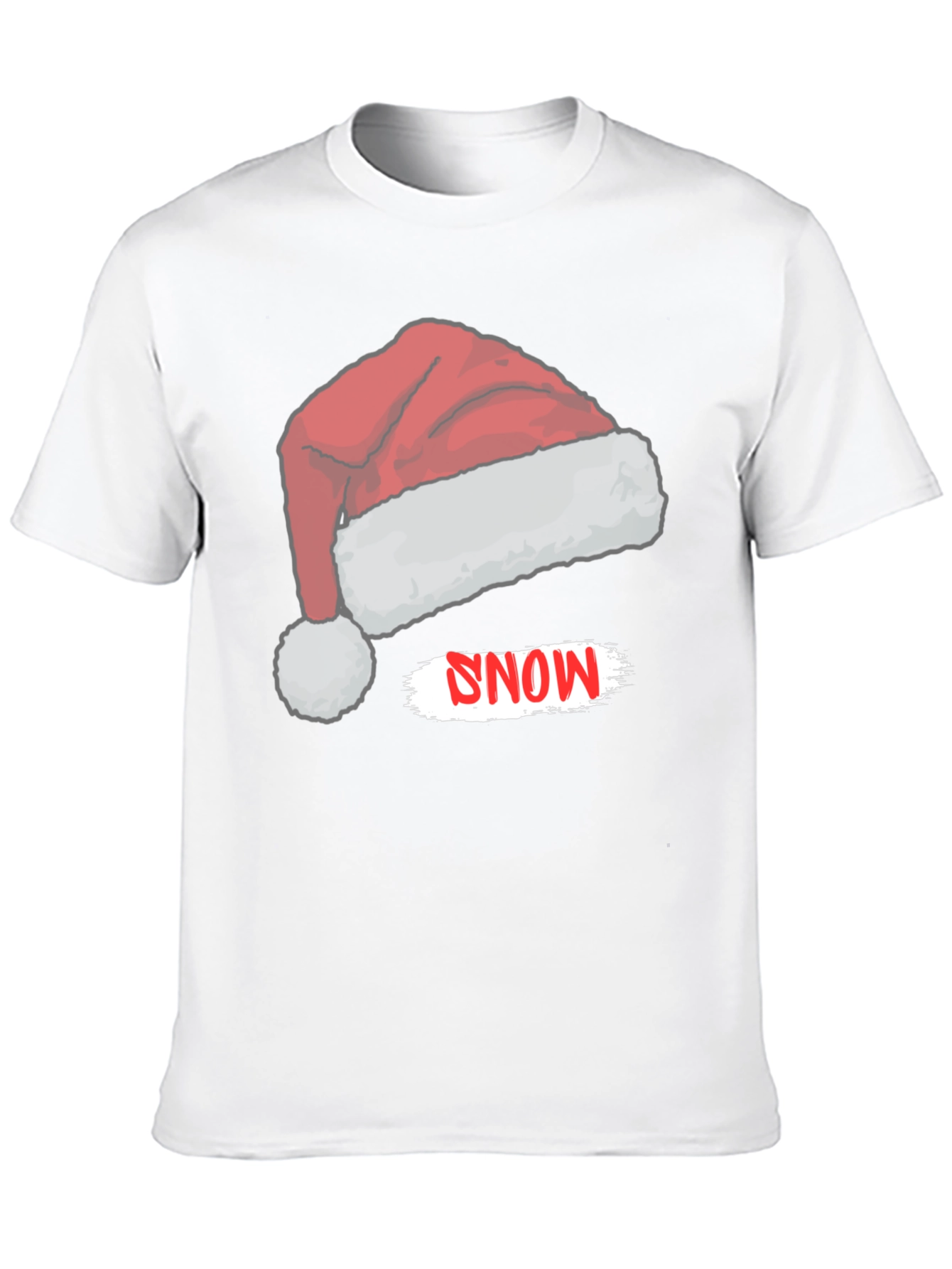 Snow Santa Hat Graphic Tee