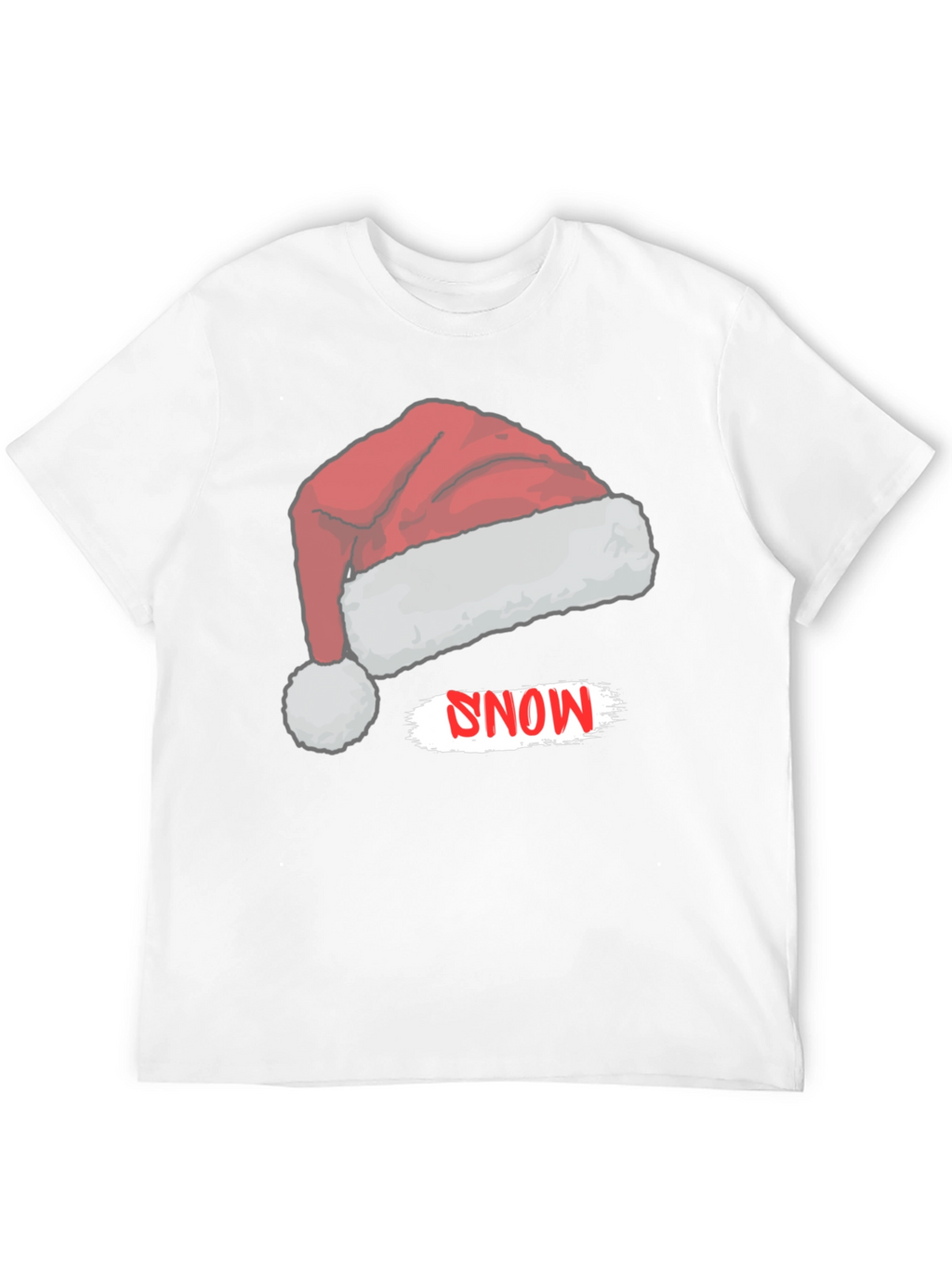 Snow Santa Hat Graphic Tee