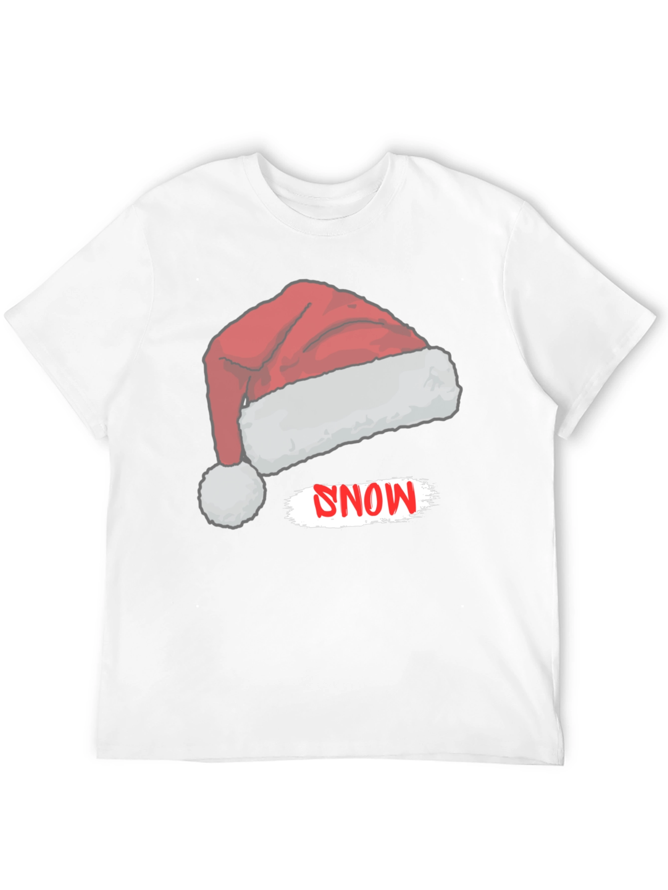 Snow Santa Hat Graphic Tee