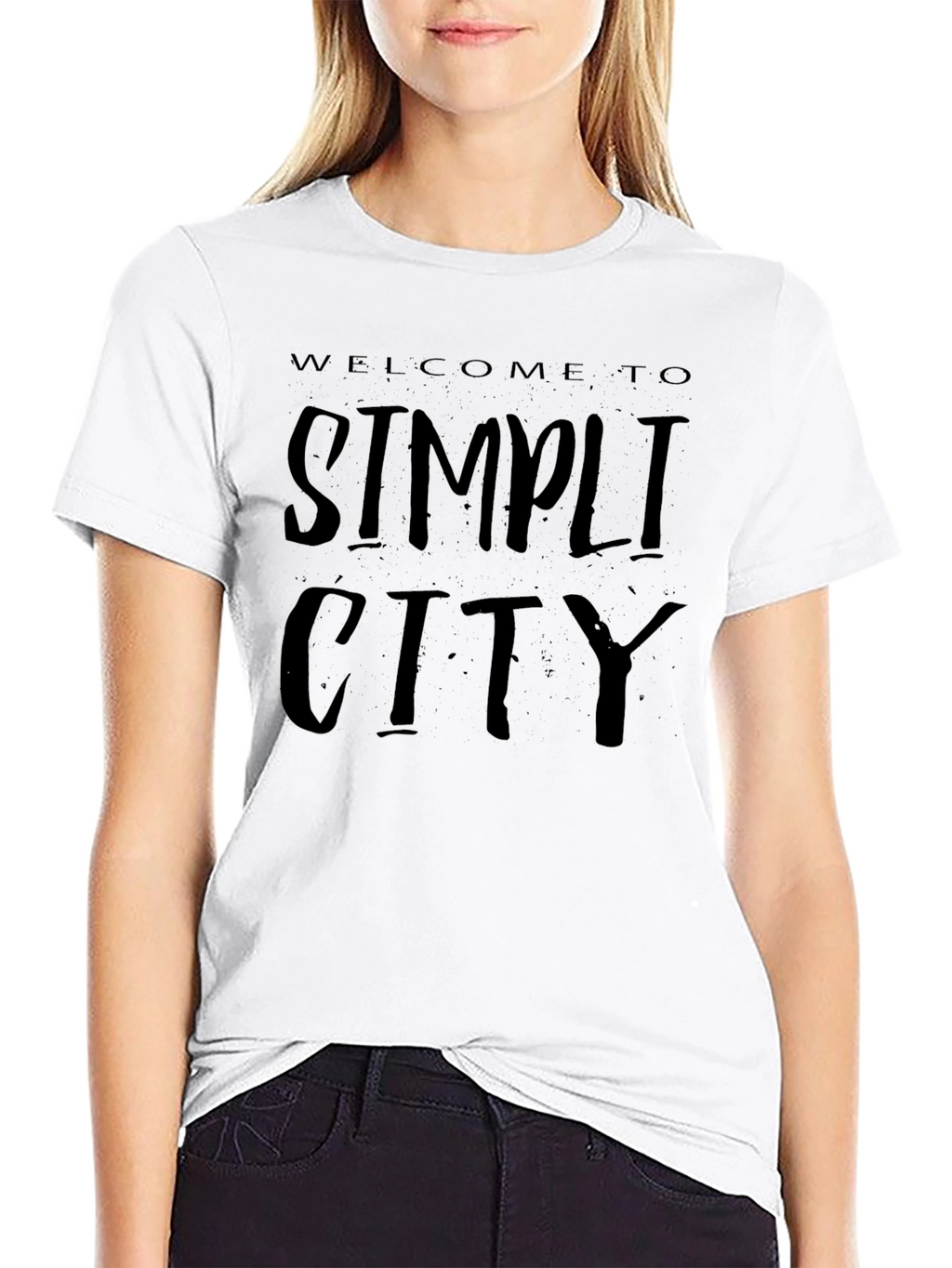 Welcome to Simplicity City Black T-Shirt
