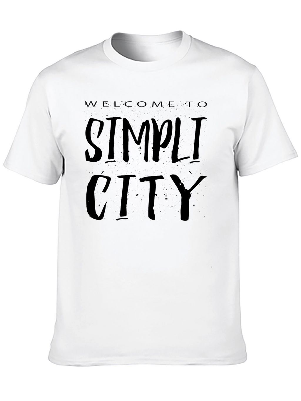 Welcome to Simplicity City Black T-Shirt