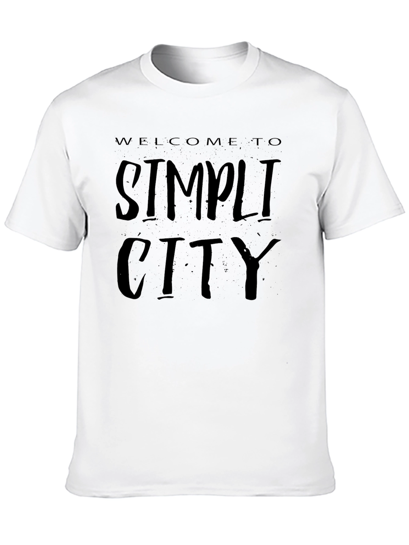 Welcome to Simplicity City Black T-Shirt